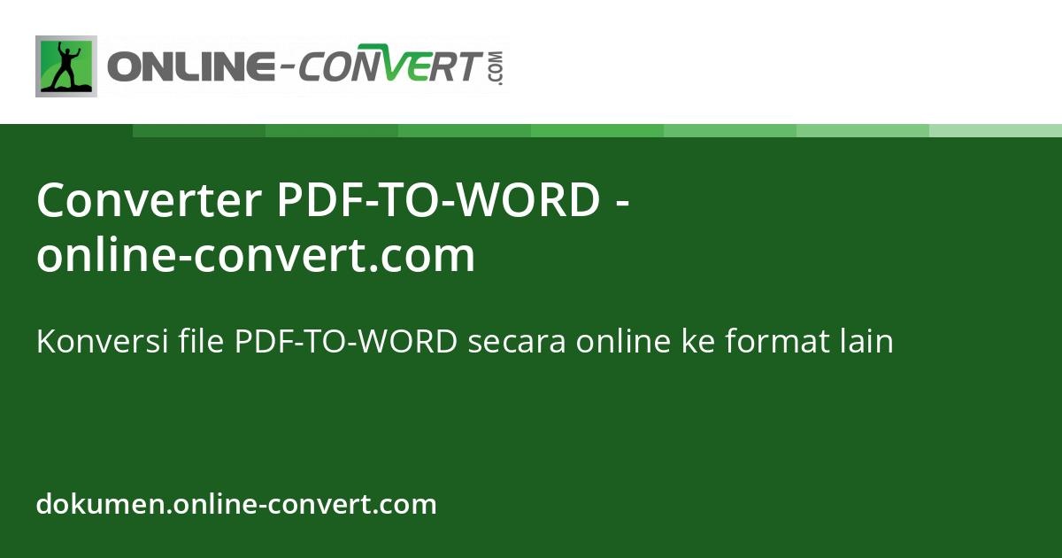 Konverter pdf to word online convert